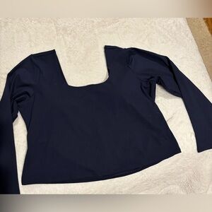 Fabletics Navy Long Sleeve Top